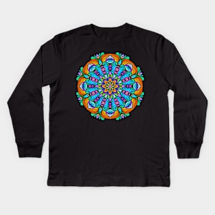 Colorful Mandala Kids Long Sleeve T-Shirt